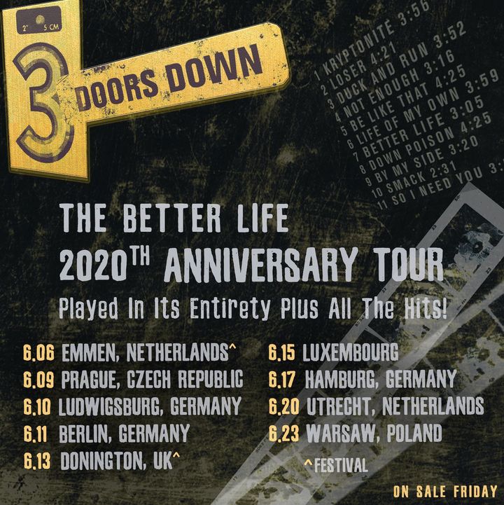 3 Doors Down Tour Dates 2020 & Concert Tickets Bandsintown