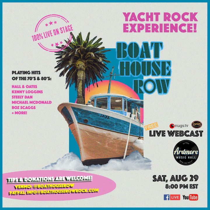 Bandsintown Boat House Row Band Tickets The Ardmore Music Hall, Aug