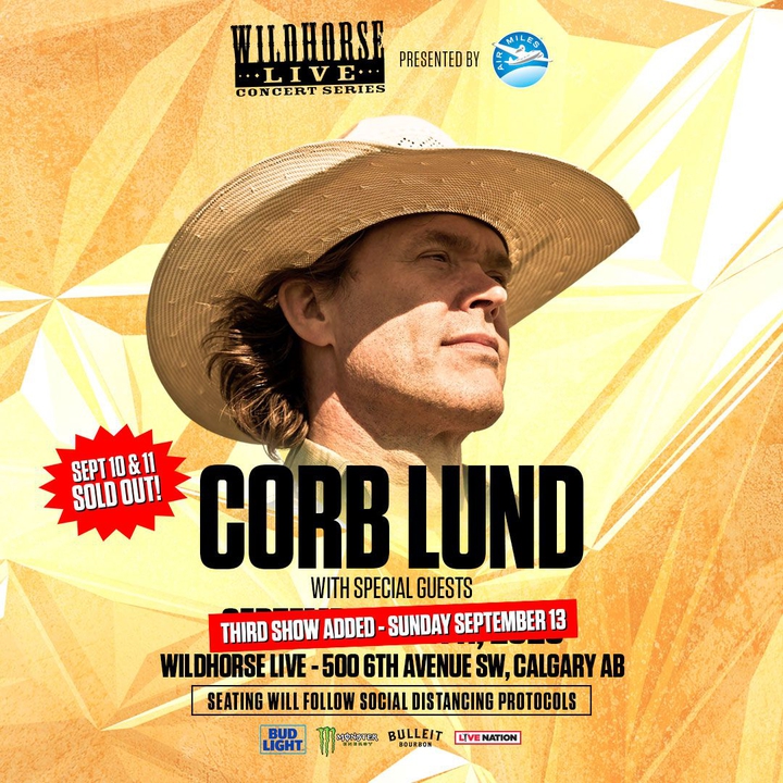 Bandsintown Corb Lund Tickets The Wildhorse Saloon, {eventStartTime}