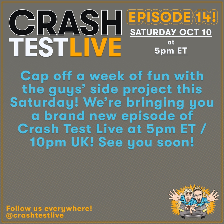 Crash Test Live’s Live Stream Concert Oct 10, 2020 Bandsintown