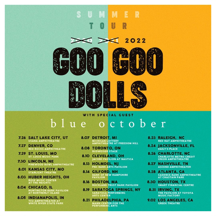Ascend Amphitheater Schedule 2022 Bandsintown | Goo Goo Dolls Tickets - Ascend Amphitheater, Aug 27, 2022