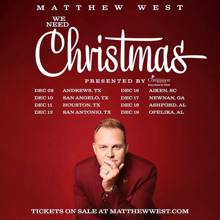 Christmas Celebration 2022 Houstons First Baptist Churcb Bandsintown | Matthew West Tickets - Houston's First Baptist Church, Dec  11, 2021