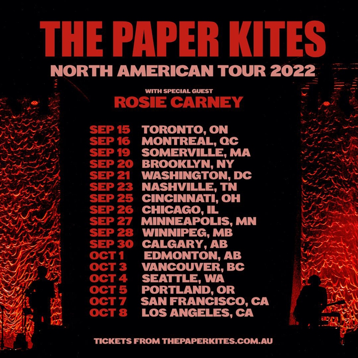 The Paper Kites Cincinnati Tickets, Top Cats 25. September 2022