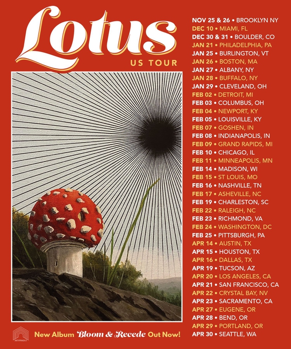 Lotus Concert Tickets 2023 Live Tour Dates Bandsintown