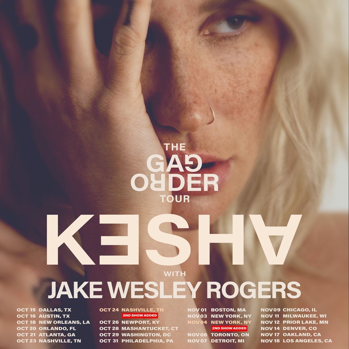 Kesha Tour Dates, Concerts, Releases