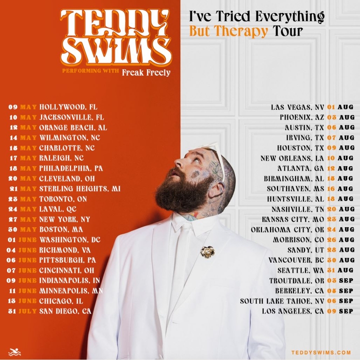 Teddy Swims Tour Dates, Concerts, Releases