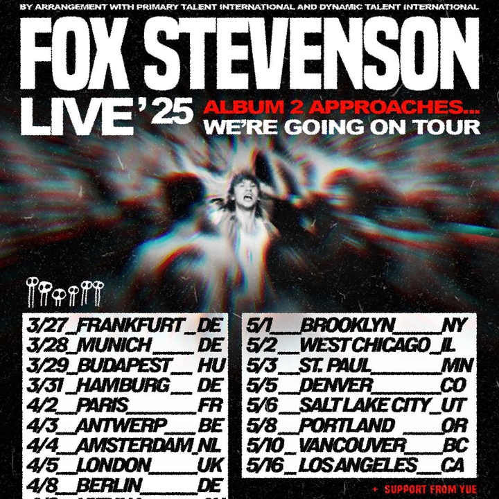 Fox Stevenson Tour Dates, Concerts, Releases