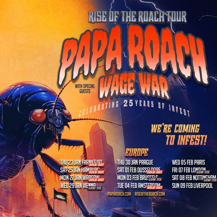 Papa Roach Tour Dates, Concerts, Releases