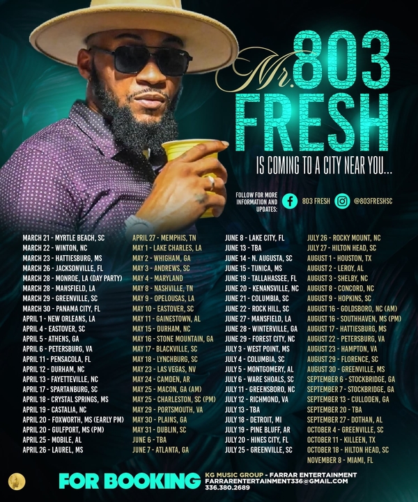 803Fresh Concerts & Live Tour Dates: 2025-2026 Tickets | Bandsintown