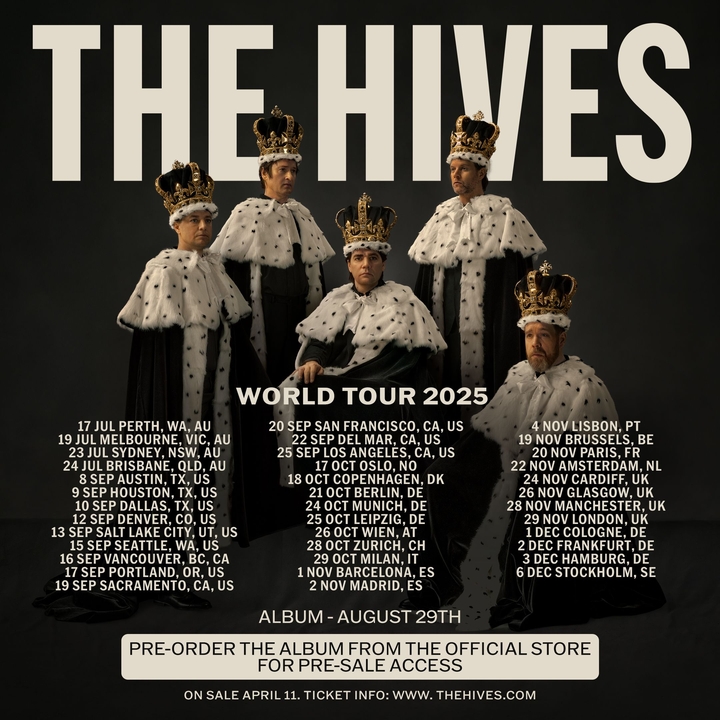 The Hives Tour Dates, Concerts, Releases