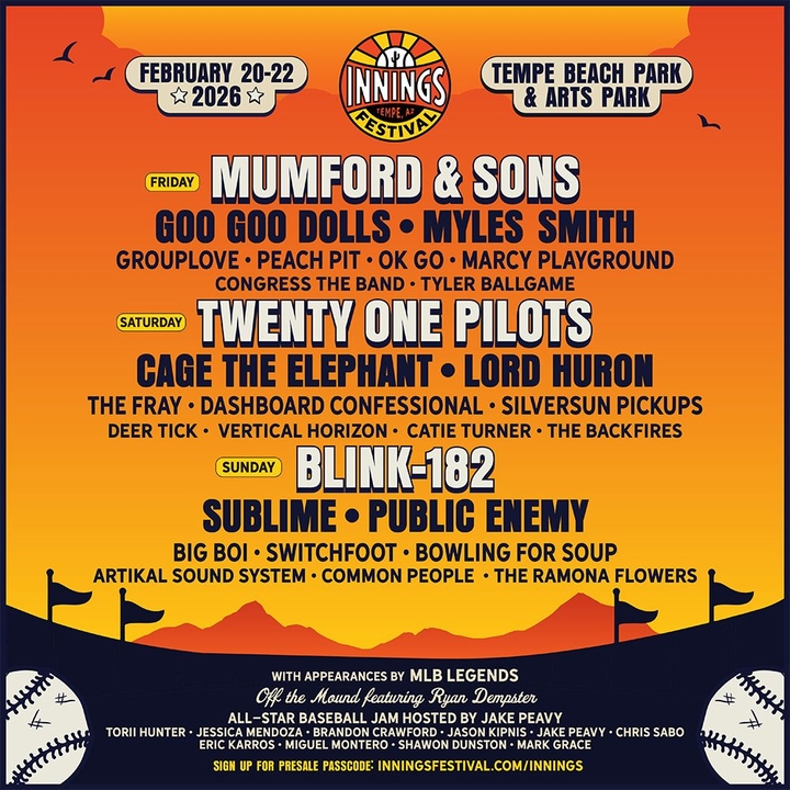 Goo Goo Dolls Tempe Tickets, Tempe Beach Park Feb 20, 2026