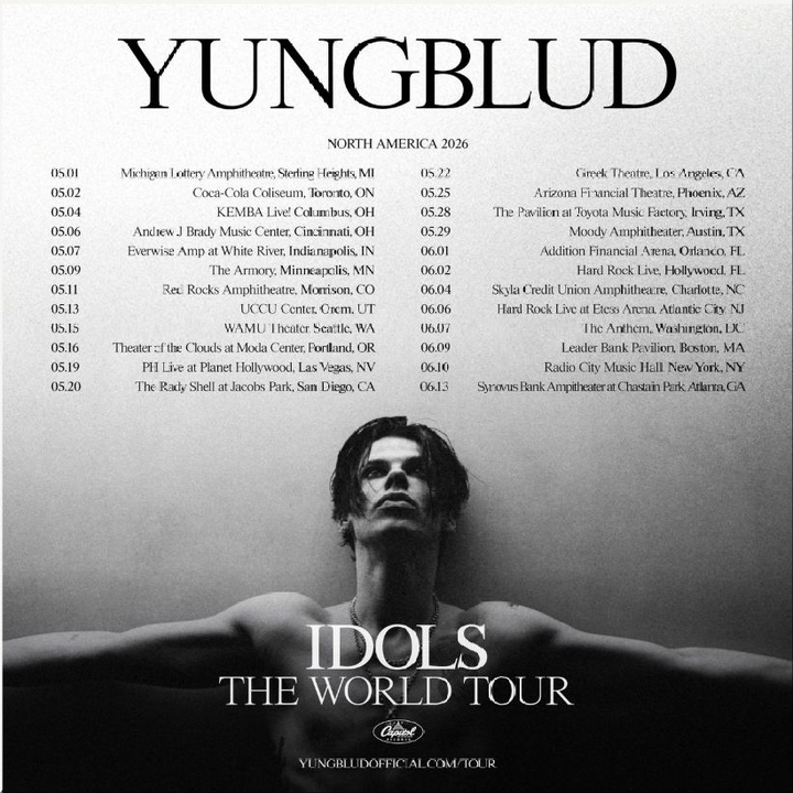 YUNGBLUD Phoenix Tickets, Arizona Financial Theatre May 25, 2026