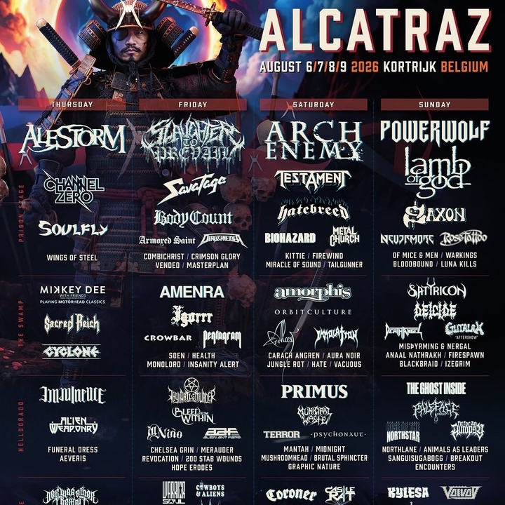 Insanity Alert Kortrijk Tickets, Alcatraz Metal Festival Aug 07
