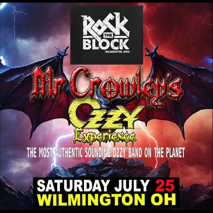 Mr Crowley's Ozzy Experience Wilmington Tickets, Rock The Block