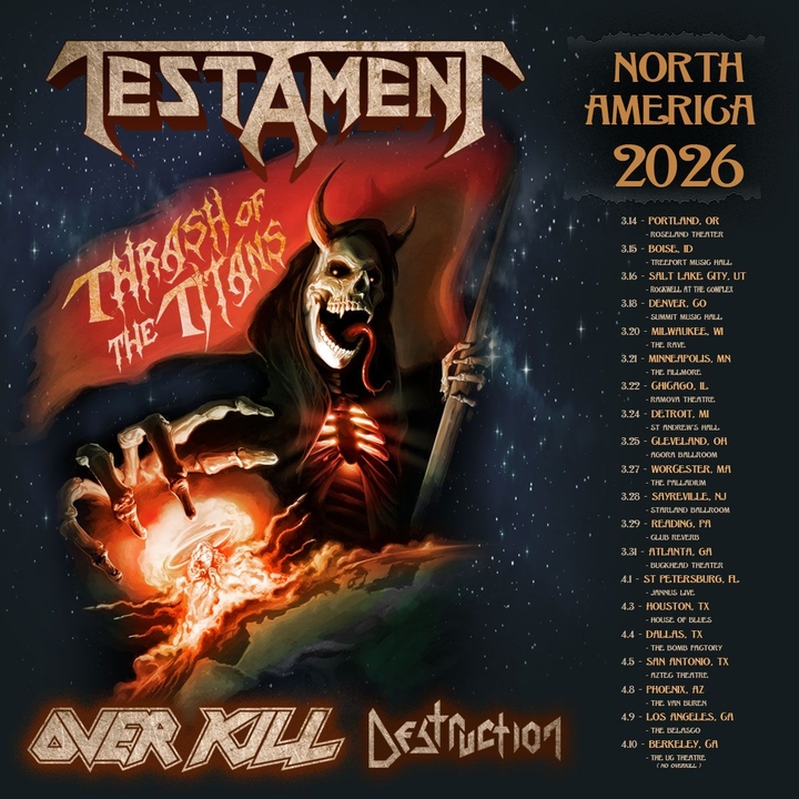 Testament Portland Tickets, Roseland Theater Mar 14, 2026