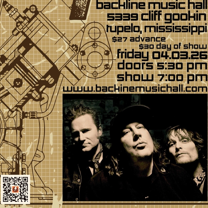 Drivin' N' Cryin' Tupelo Tickets, Backline Music Hall Apr 03, 2026