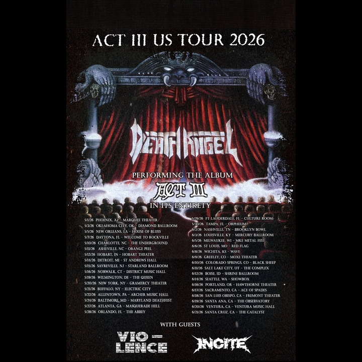 Death Angel Oklahoma City Tickets, Diamond Ballroom May 03, 2026