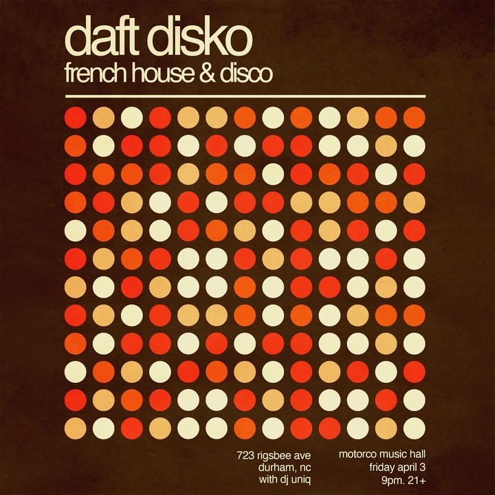 Daft Disko: A French House & Disco Party Durham Tickets, Motorco