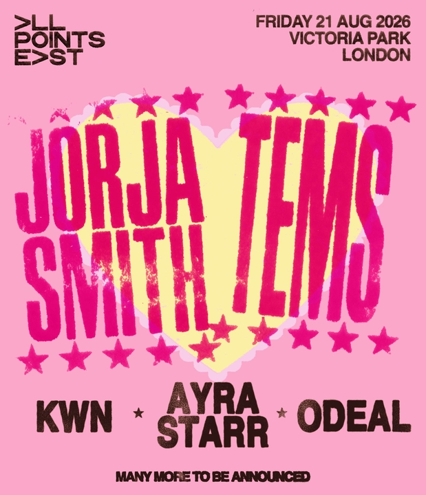 Curated visual reference: Visual Reference: Jorja Smith Tems At All Points East 2026 Tickets London