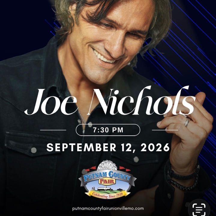 Joe Nichols Unionville Tickets, Putnam County Fair Sep 12, 2026