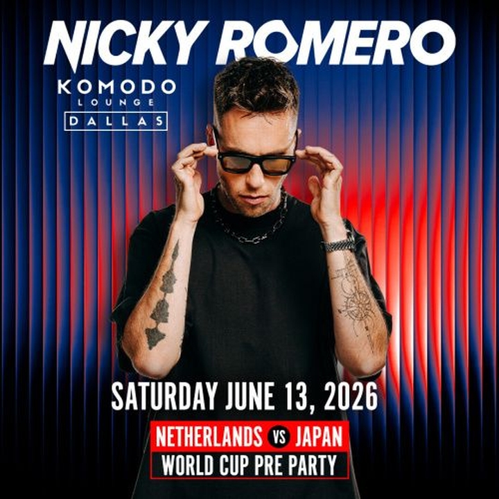 Nicky Romero Dallas Tickets, Komodo Jun 13, 2026 | Bandsintown