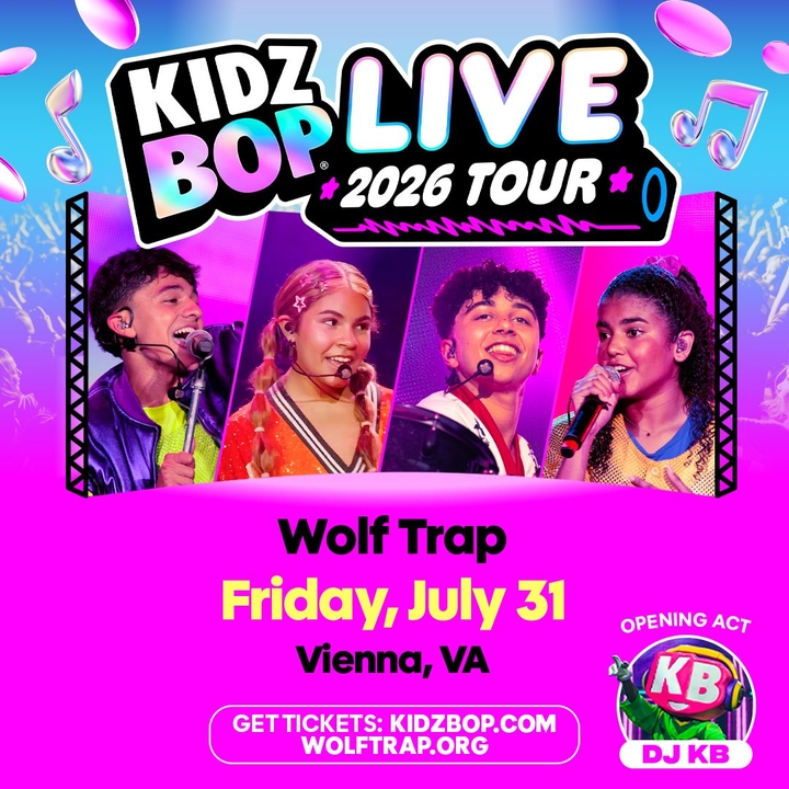 KIDZ BOP Vienna Tickets, Filene Center at Wolf Trap Jul 31, 2026