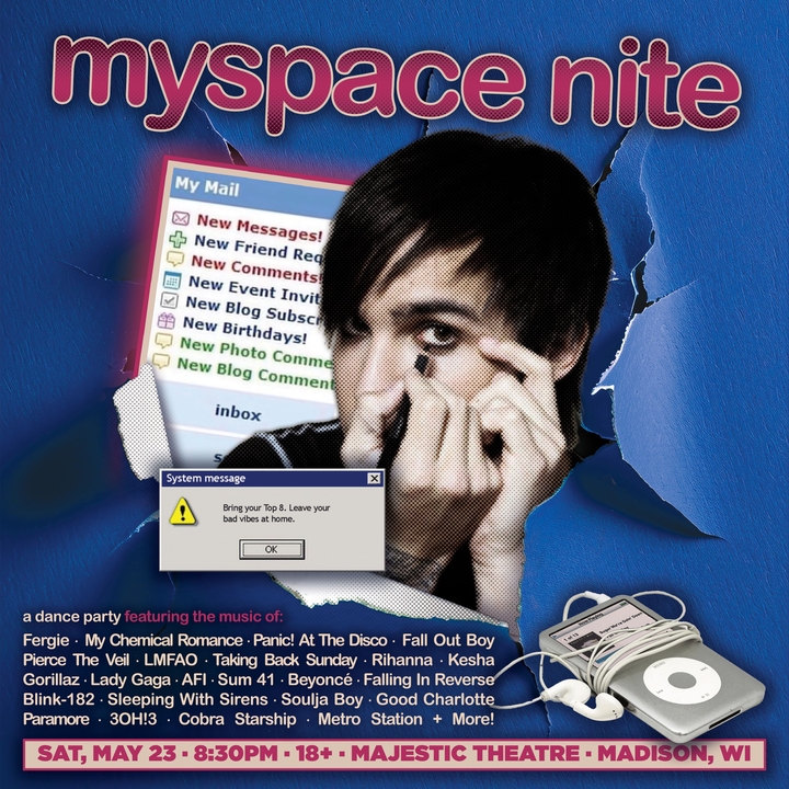 Myspace Nite Madison Tickets, Majestic Theatre May 23, 2026