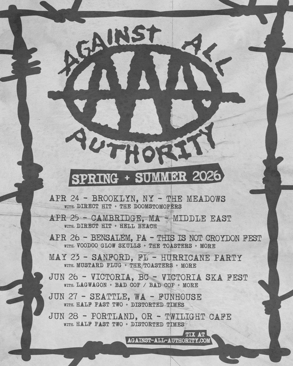 Against All Authority Concerts & Live Tour Dates: 2026-2027