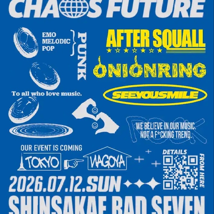 AFTER SQUALL Nagoya Tickets, RAD SEVEN Jul 12, 2026 | Bandsintown