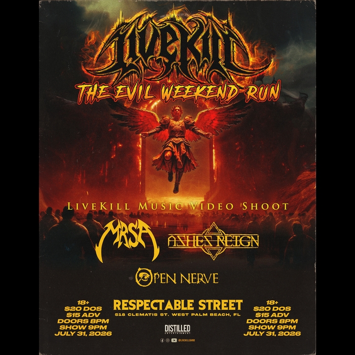 LiveKill West Palm Beach Tickets, Respectable Street Jul 31, 2026