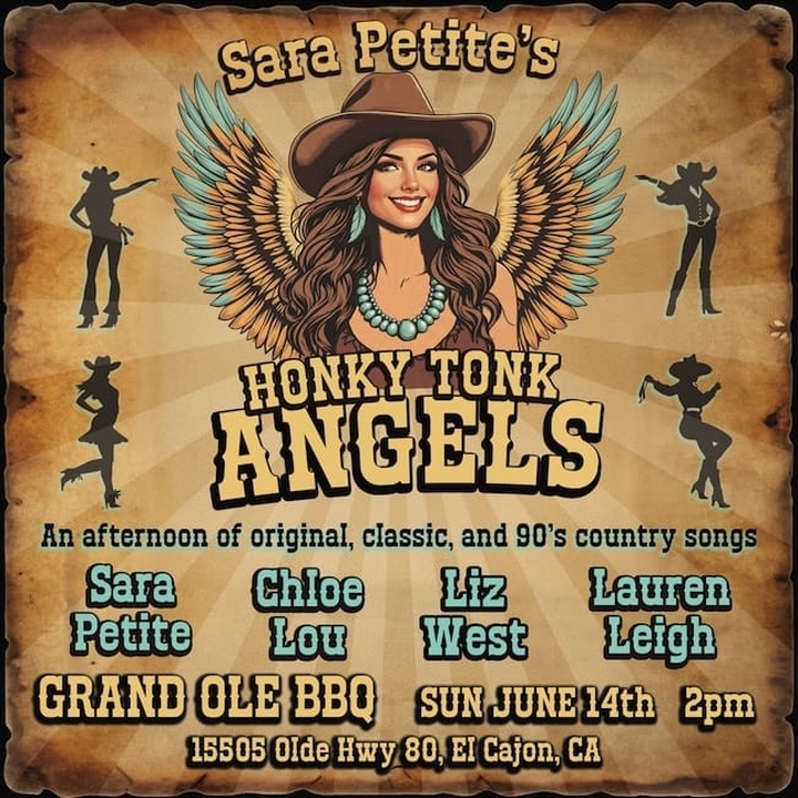 Free Sara Petite El Cajon Tickets, Grand Ole BBQ Flinn Springs Jun