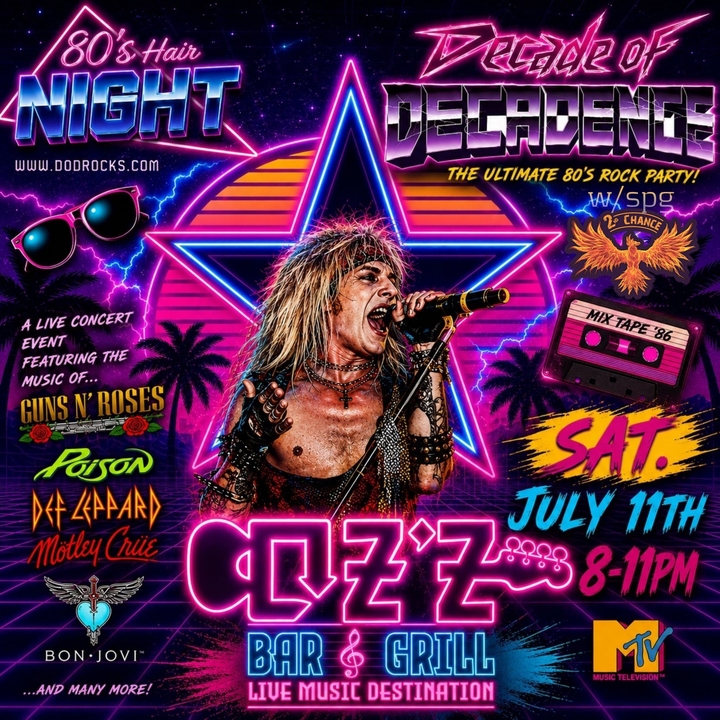 Decade of Decadence Creve Coeur Tickets, OZ'z Jul 11, 2026