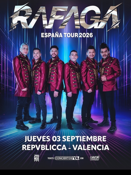 Rafaga Mislata Tickets, Repvblicca Sep 03, 2026 | Bandsintown