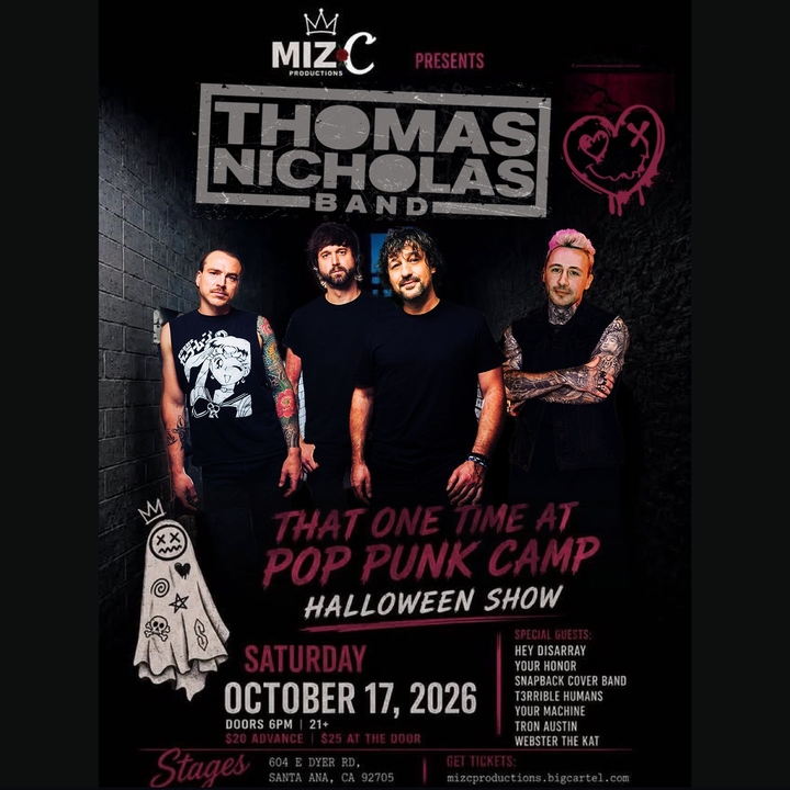 Thomas Nicholas Band Santa Ana Tickets, Stages Bar Oct 17, 2026