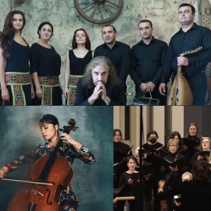Naghash Ensemble, Karen Ouzounian Quartet, and the Amadeus Choir