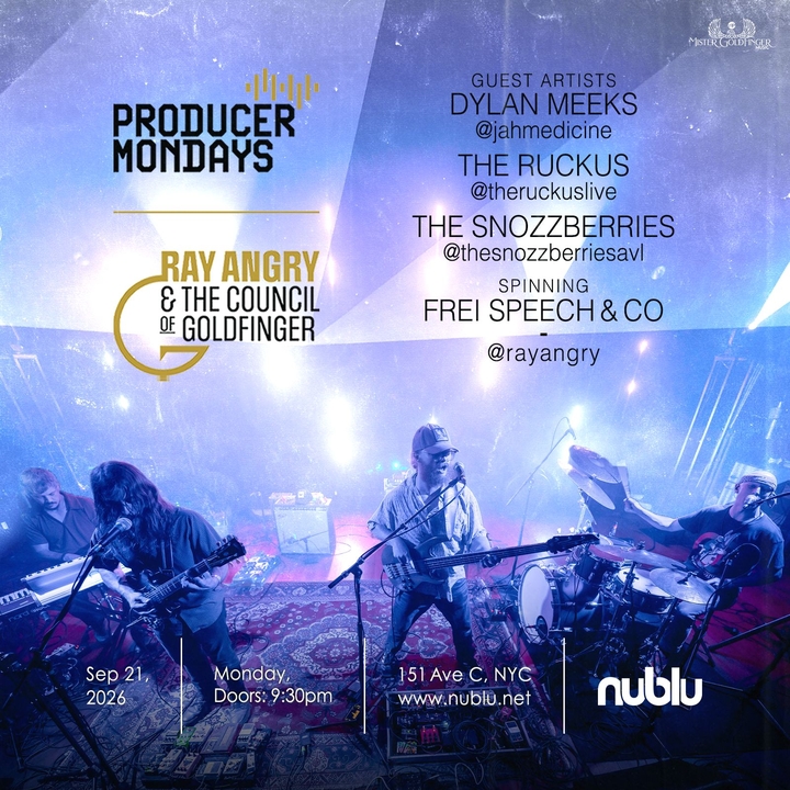 2800/予約済み　　LISTEN TO THE CNBLU The Snozzberries New York Tickets, Nublu 151 Sep 21, 2026