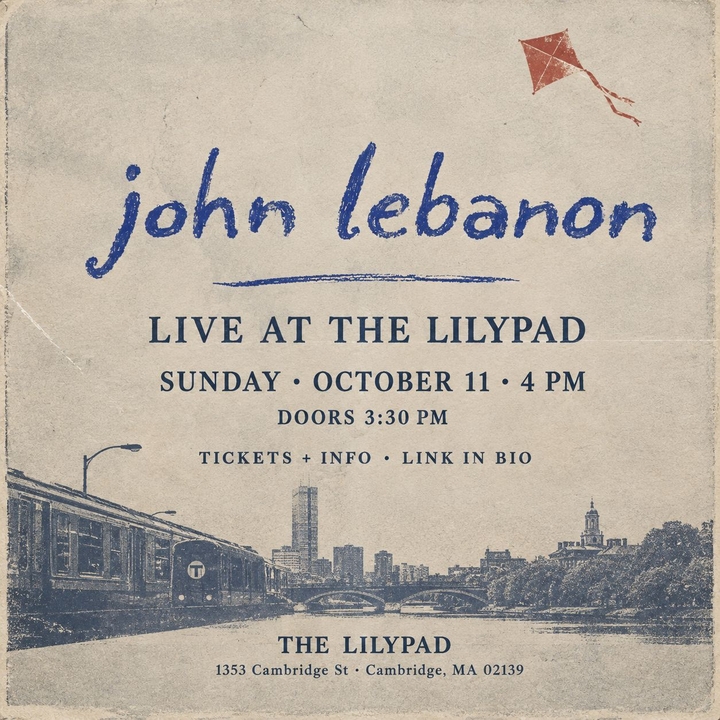 未使用 Robert John - A Place To Live / レコード john lebanonCambridge チケット, The Lilypad2026年10月11日