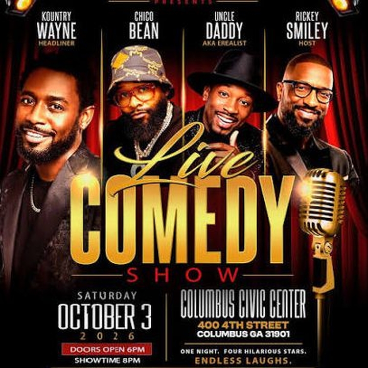 Rickey Smiley Columbus Tickets, Columbus Civic Center Oct 03, 2026
