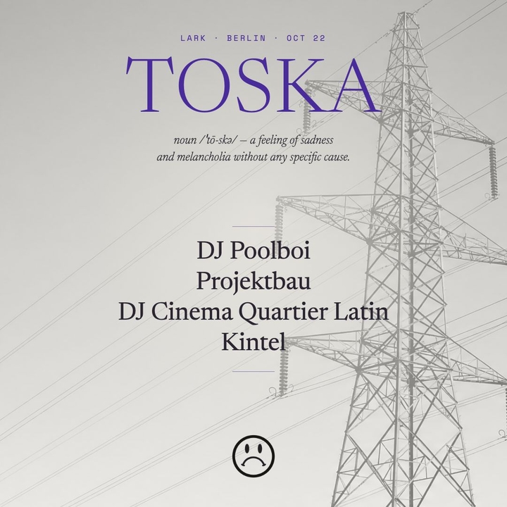 Projektbau presents TOSKA: dj poolboi, DJ Cinema Quartier Latin, Projektbau