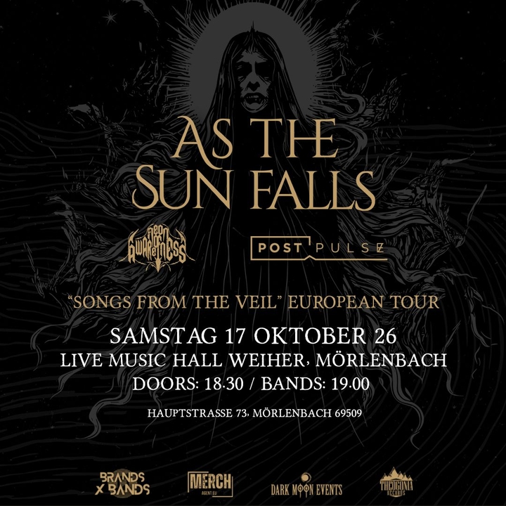 As The Sun Falls Mörlenbach Tickets, LIVE MUSIC HALL Weiher Oct 17