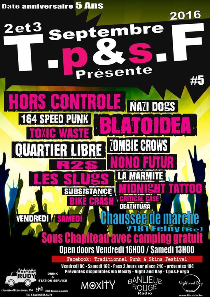 Bandsintown Toxic Waste Tickets Traditionnel Punk And Skin Festival A Feluy Sep 03 16