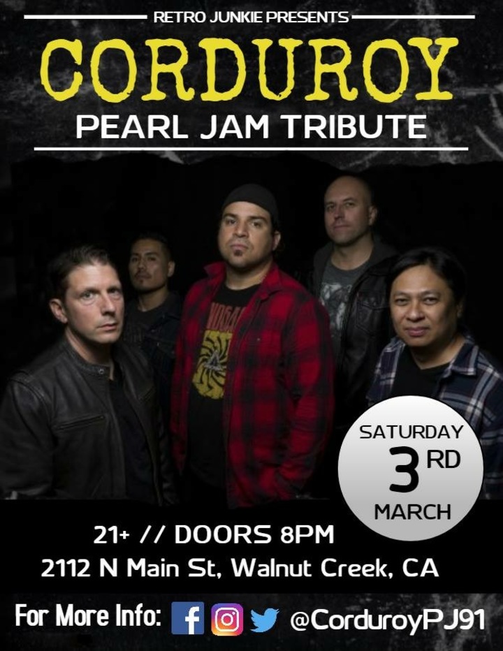 Bandsintown Corduroy A Pearl Jam Tribute Band Tickets Retro