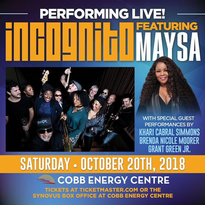 Bandsintown Incognito Tickets Cobb Energy Performing Arts Centre