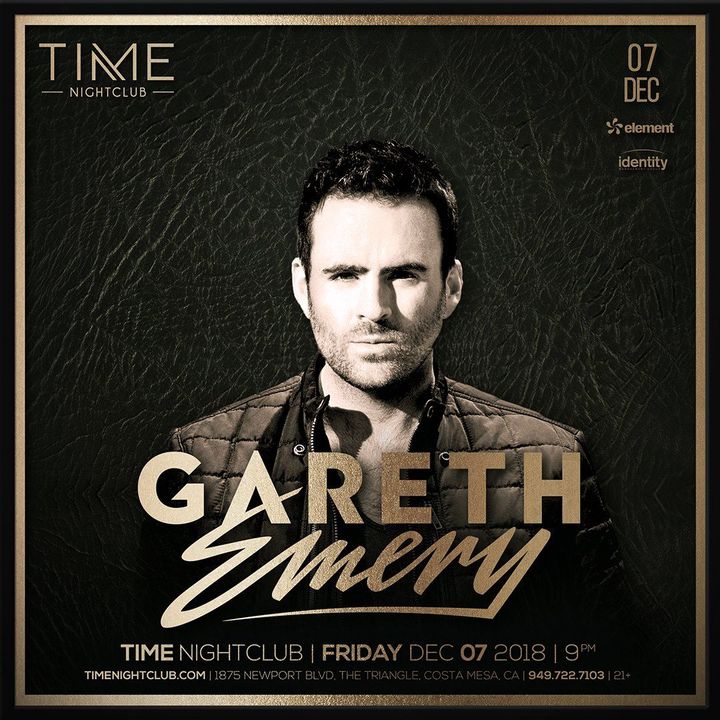 Bandsintown Gareth Emery Tickets Time Dec 07, 2018