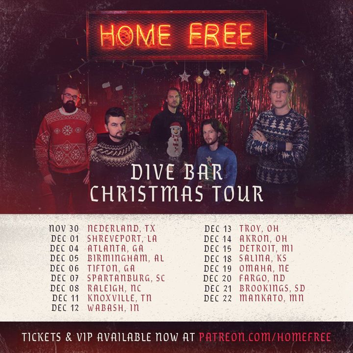 home free tour setlist