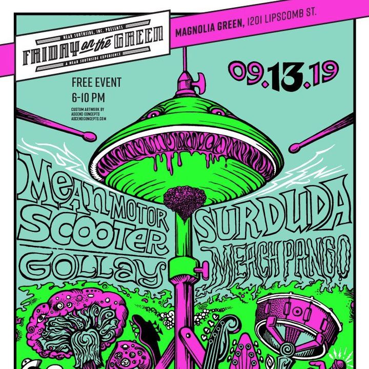 Bandsintown Mean Motor Scooter Tickets Friday on the Green