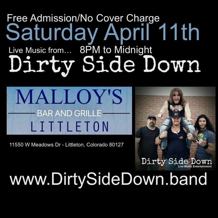 Bandsintown Dirty Side Down Band Tickets Malloy's Bar & Grille, Apr