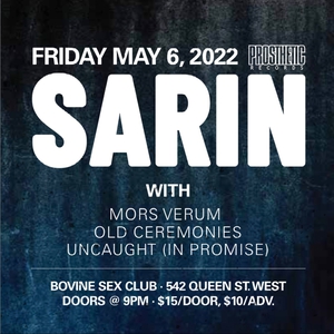 Sarin (Toronto) Tickets, Tour Dates and Concerts