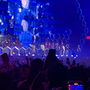 Dadju at Paris, France in Le Parc des Princes 2022