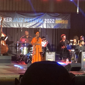 Jazzmeia Horn at New York, NY in Marcus Garvey Park 2022